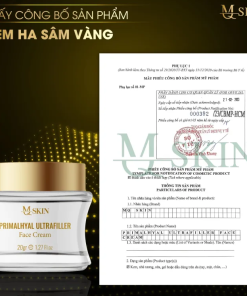 giấy chứng nhận công bố sản phẩm mqskin cao nám sâm vàng