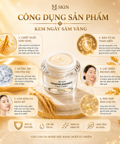 công dụng sản phẩm kem ngày mq skin sâm vàng